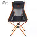 NPOT Lightweight Folding Back Camping Chair with Headrest, Portable Compact for Outdoor Camp